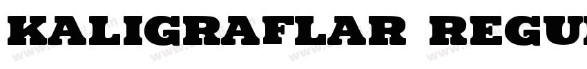 Kaligraflar Regular字体转换